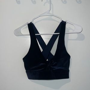 Fabletics Velvet Jogger and Bralette Set